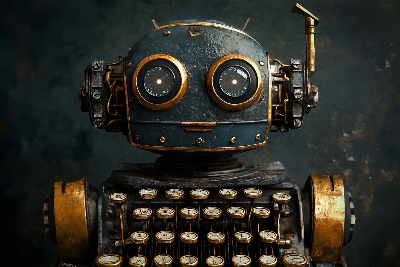 A Steampunk robot