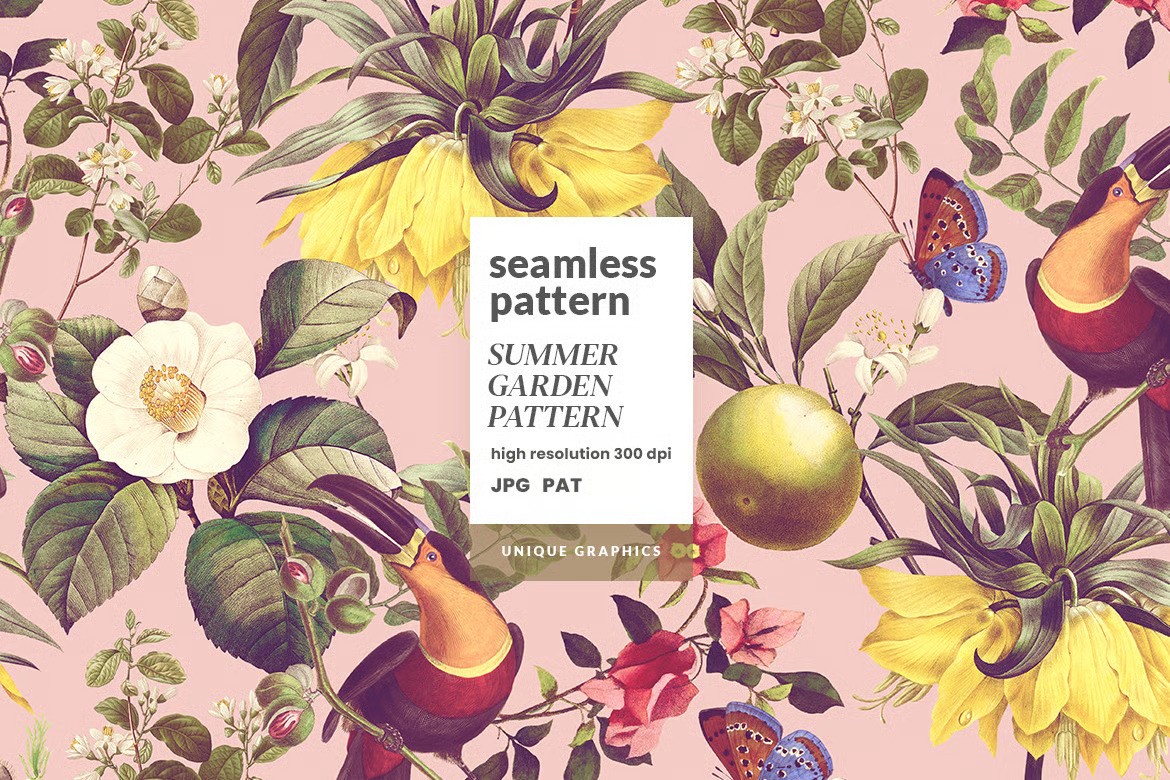 A summer garden pattern