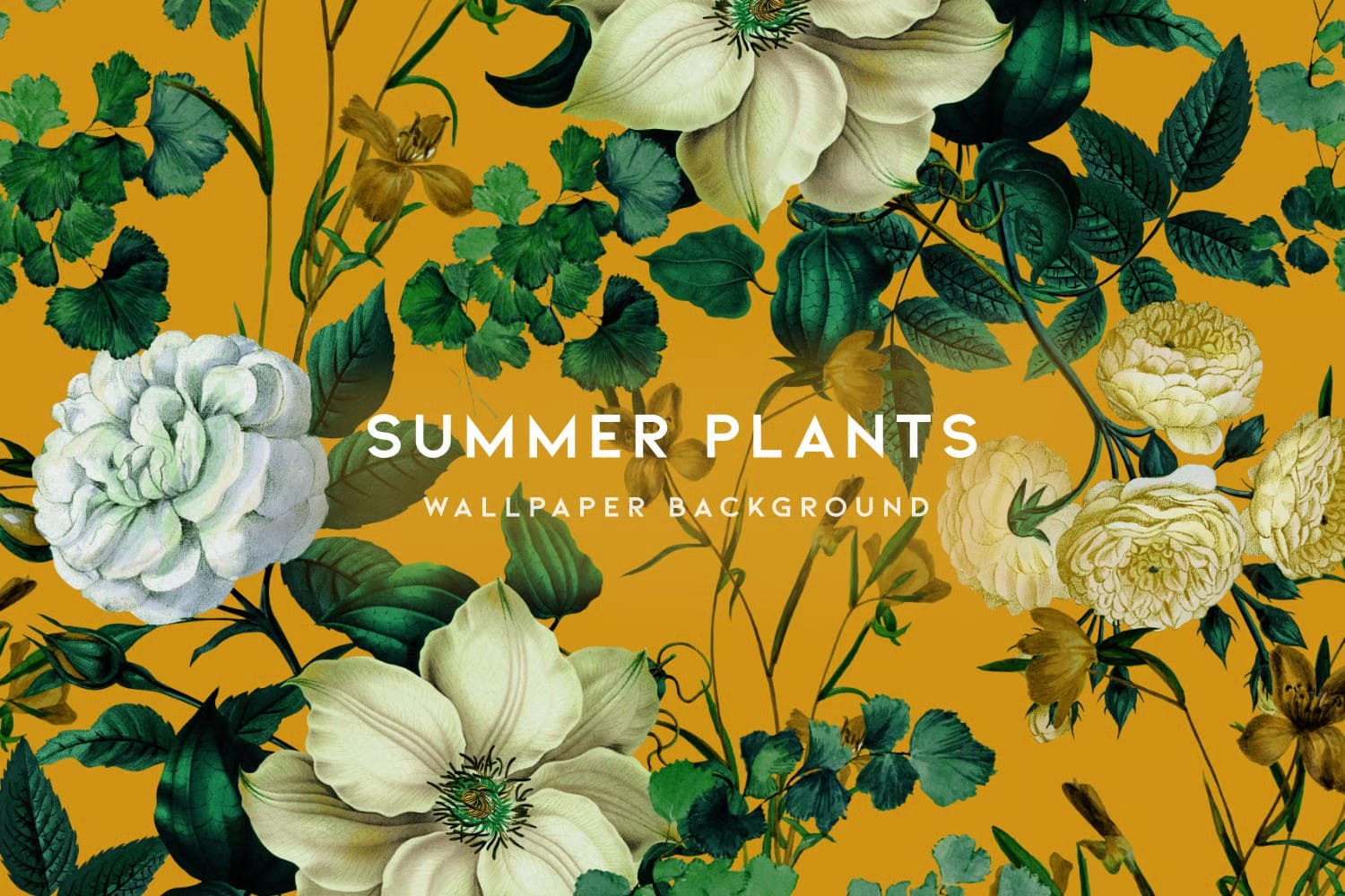 A summer plants pattern