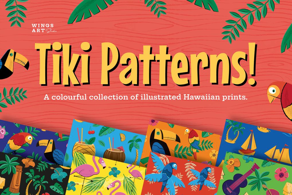 A Tiki and Hawaiian Patterns