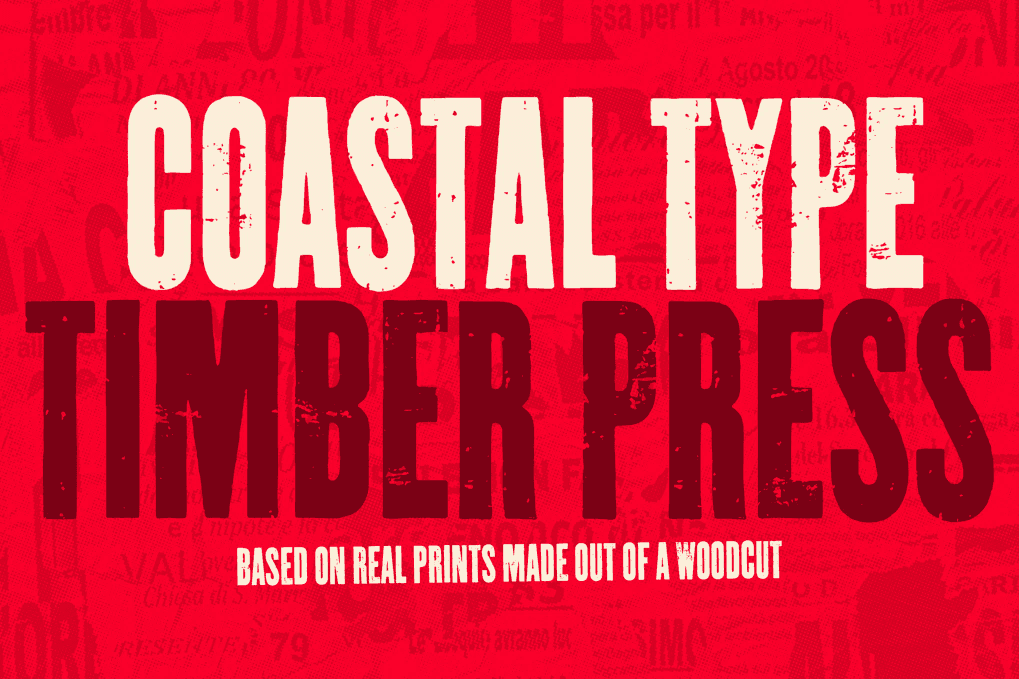 A print press sans serif font