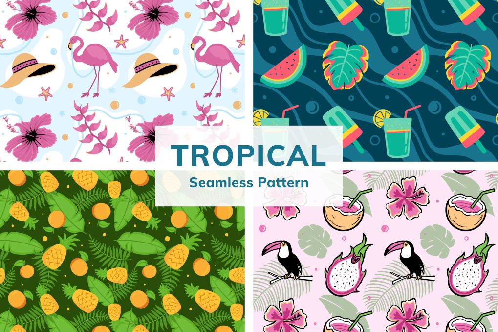 A tropical seamless patterns