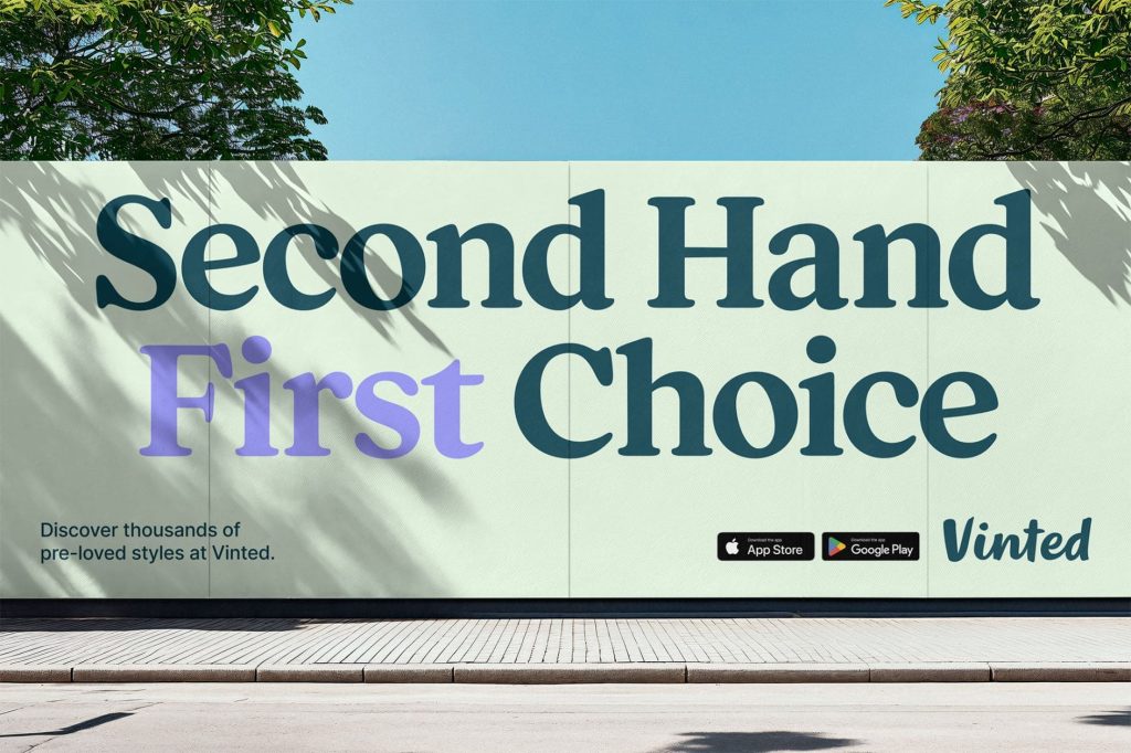 A second hand by Vinted advertisement