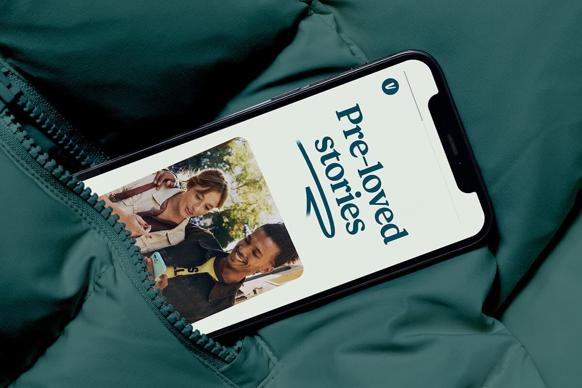 A Vinted website on iPhone