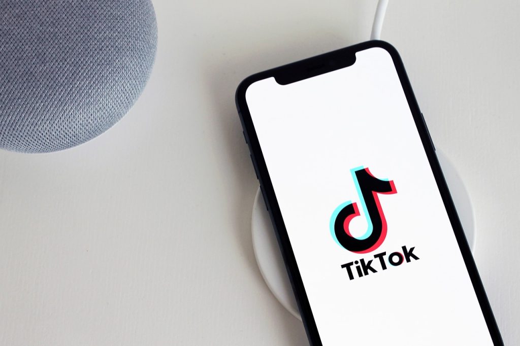 TikTok on phone screen