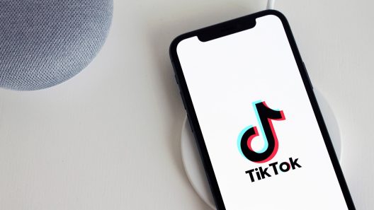 TikTok on phone screen