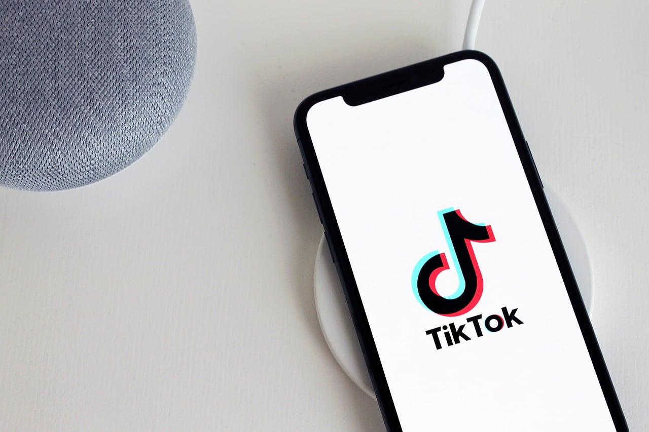 TikTok on phone screen