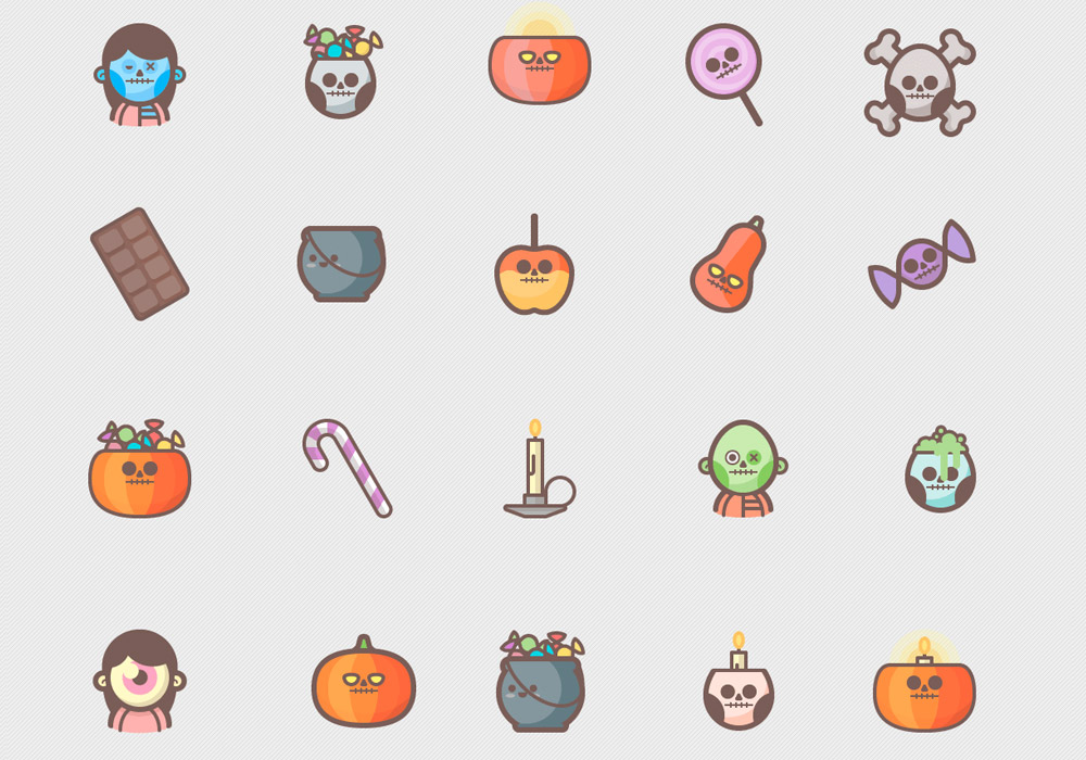 A free Halloween icons pack