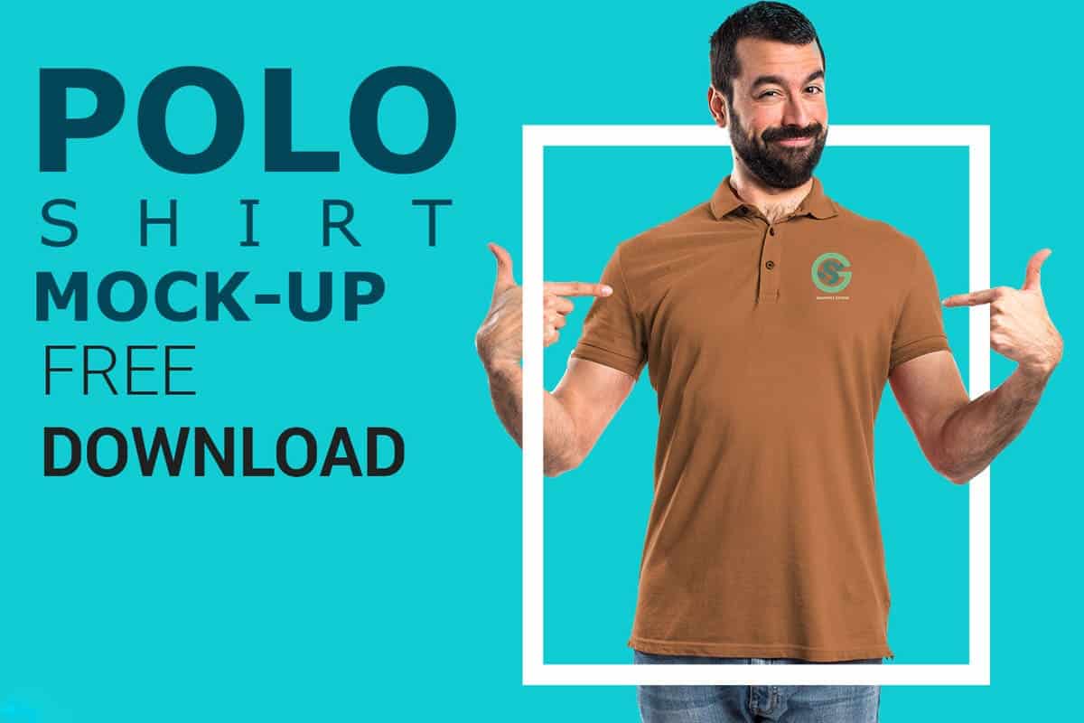 A free polo shirt mockup pack