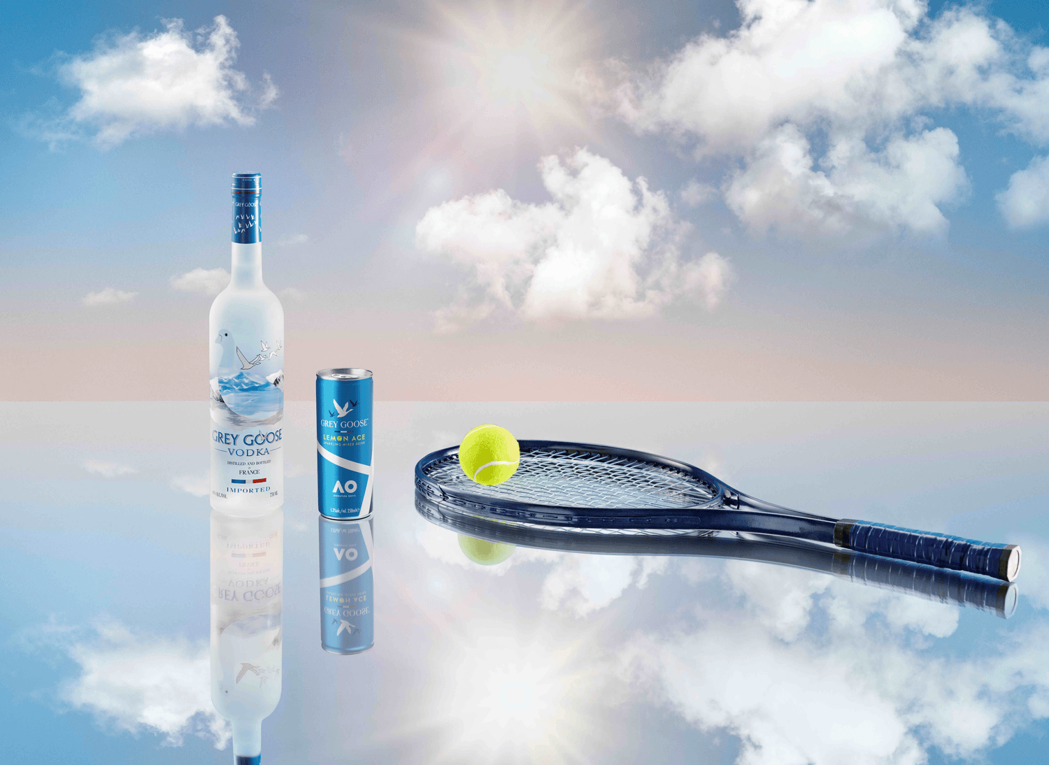 A bottle can and tennis