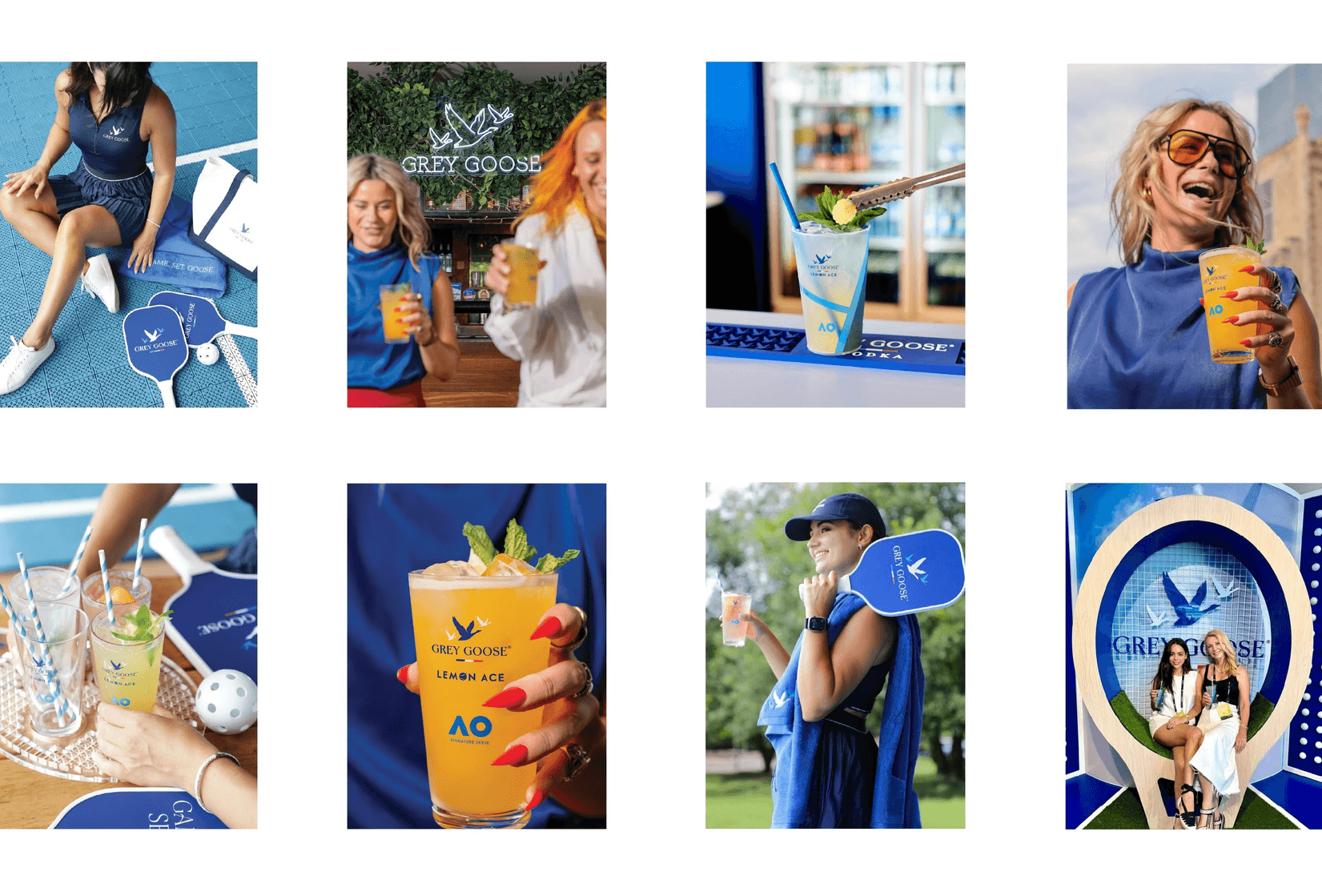 A different people photos with drink