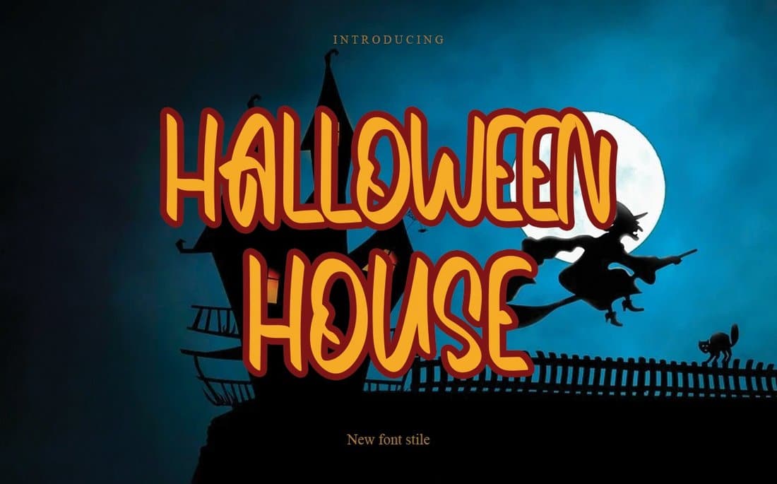 A spooky Halloween font