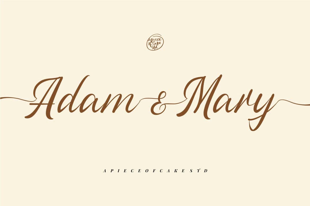 A script wedding font