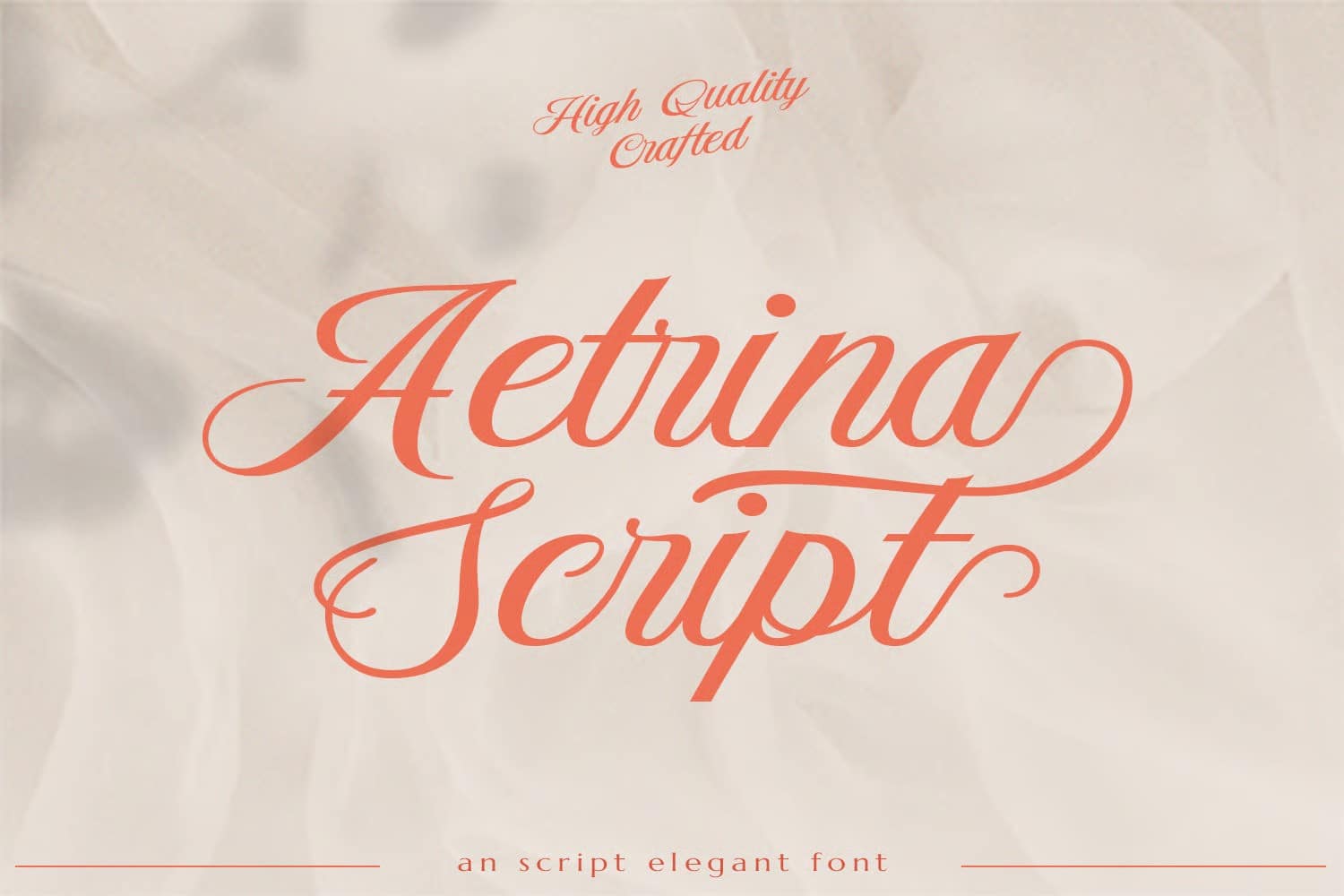 An elegant script font