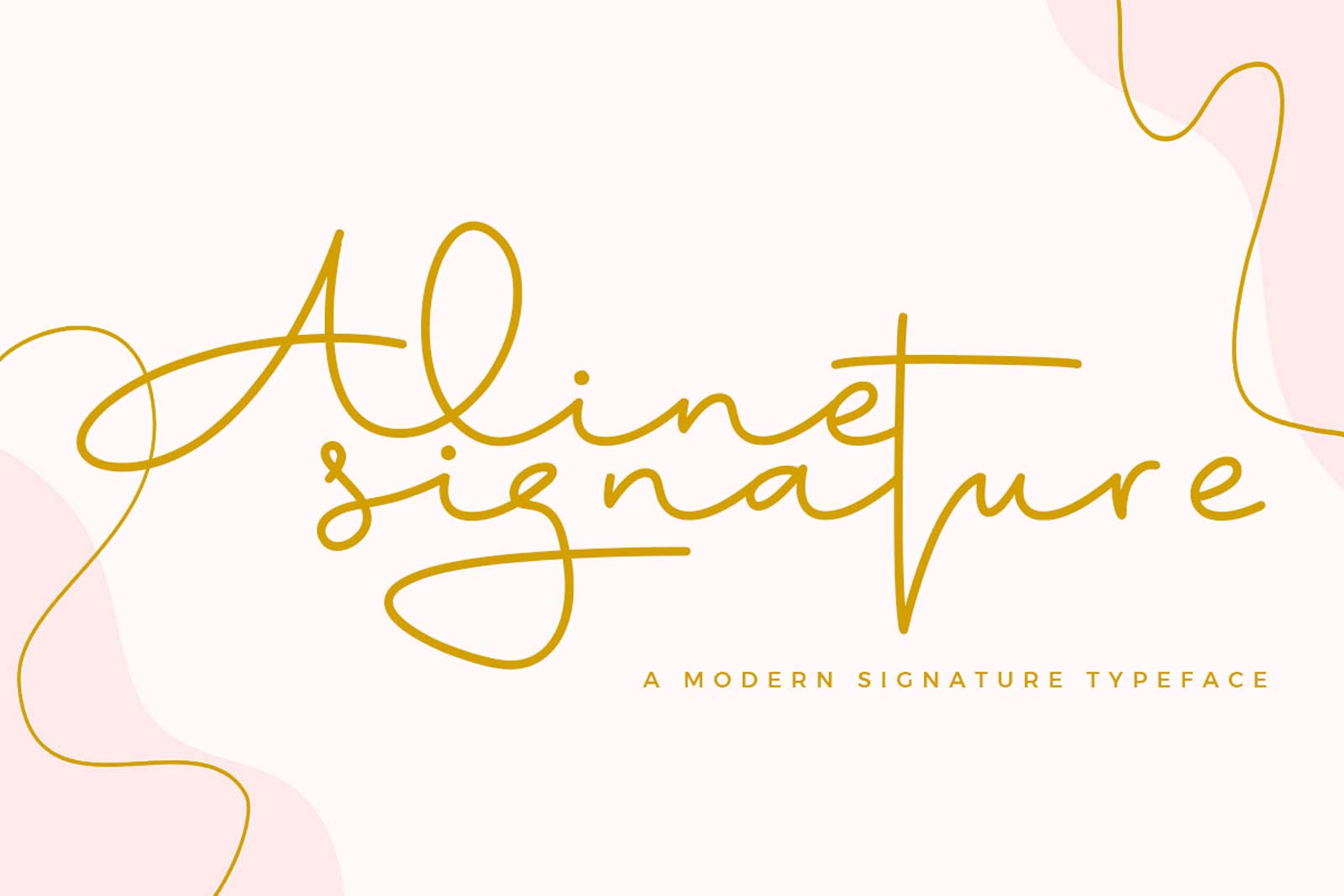 A free signature font