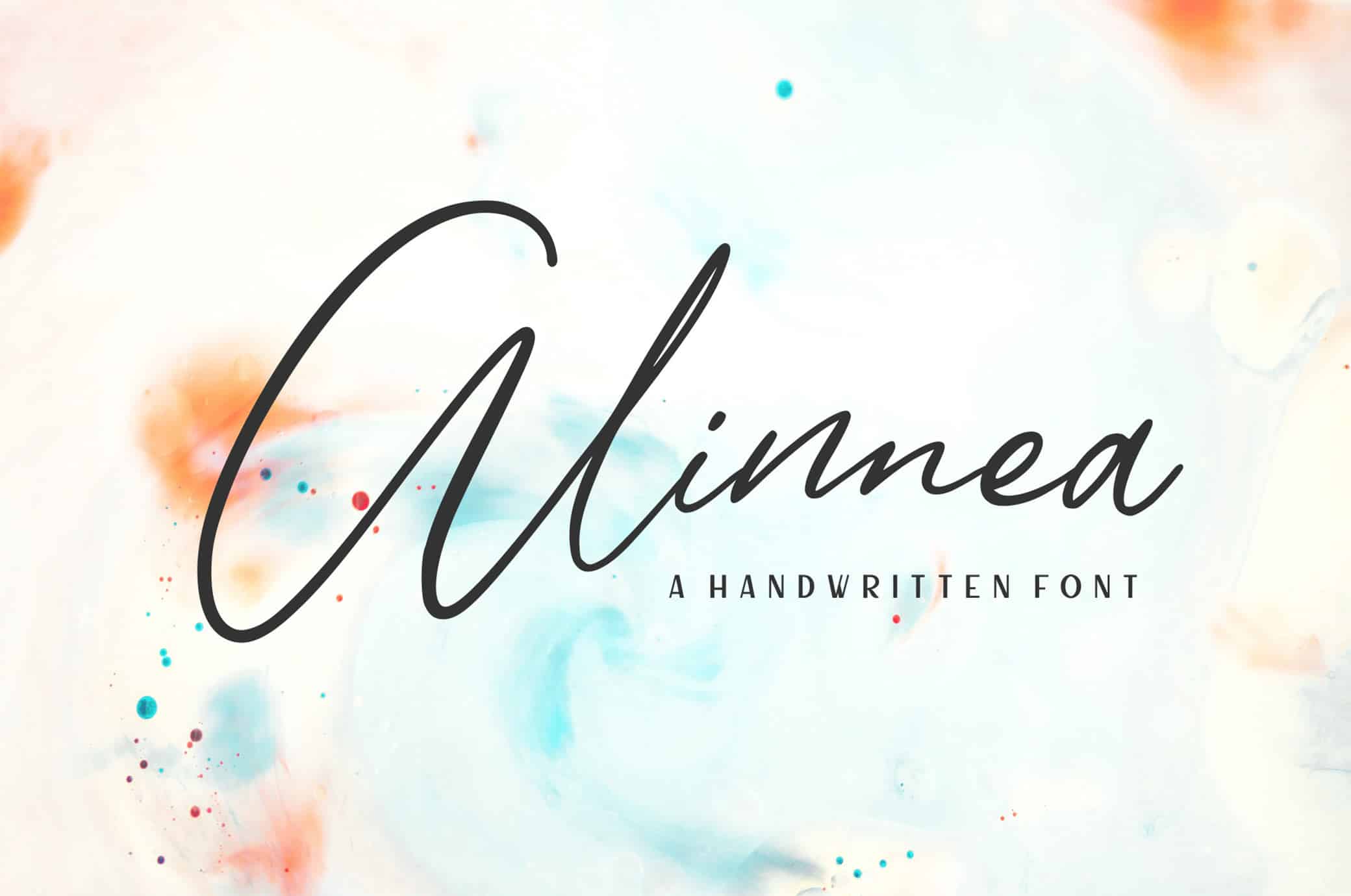 A free handwritten font