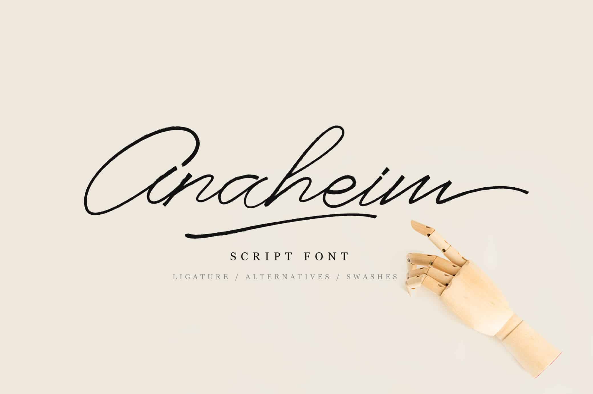 A free script font