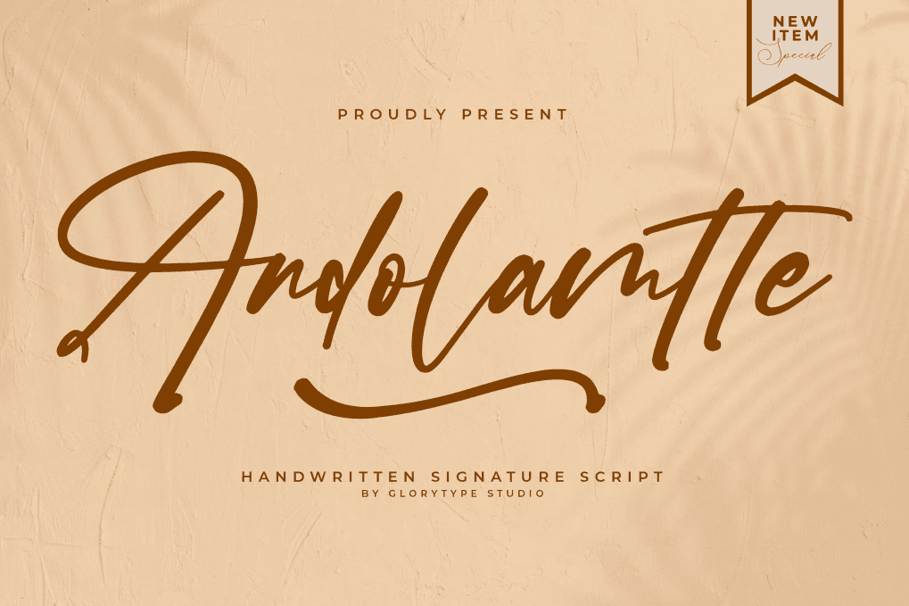 A handwritten signature script font