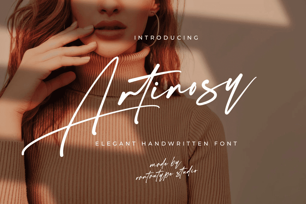 An elegant handwritten font