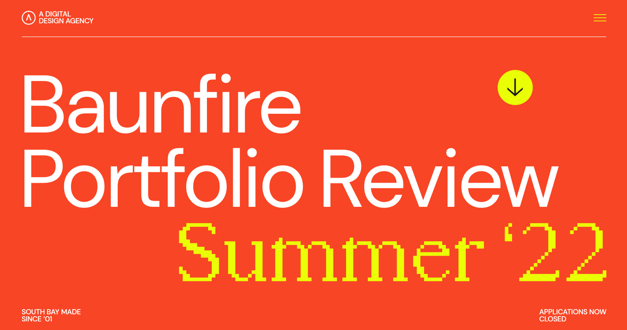 A simple red website layout