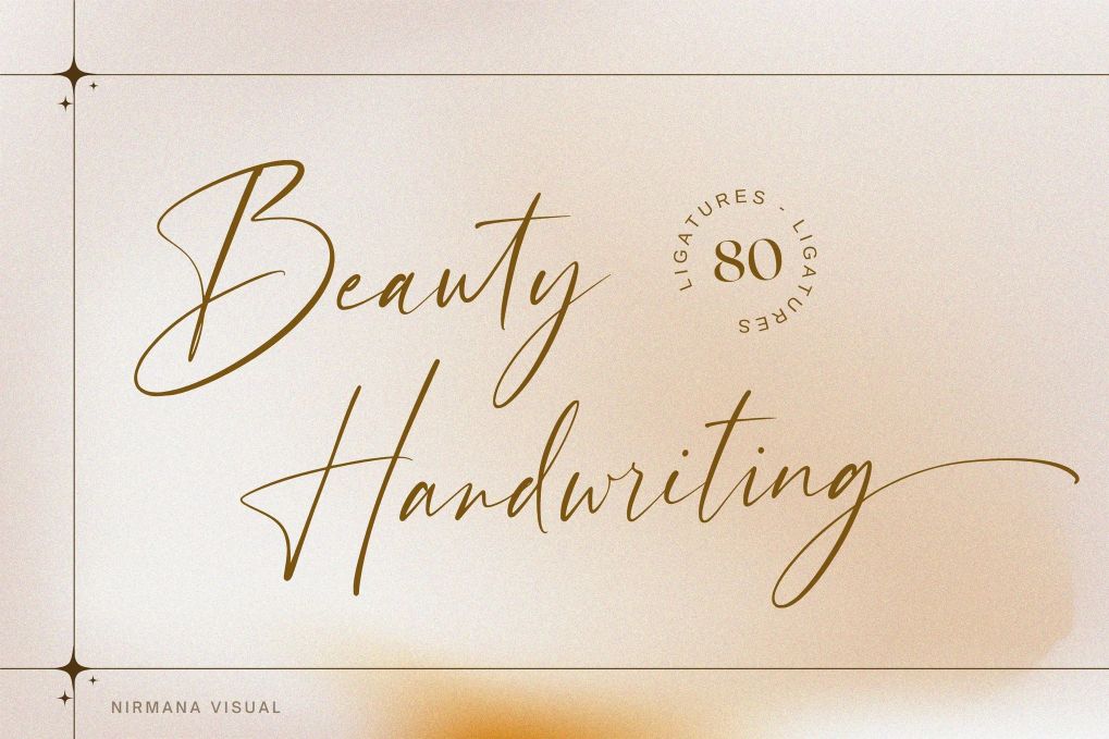 A handwriting font