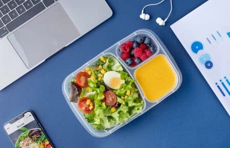 Bento grid food image