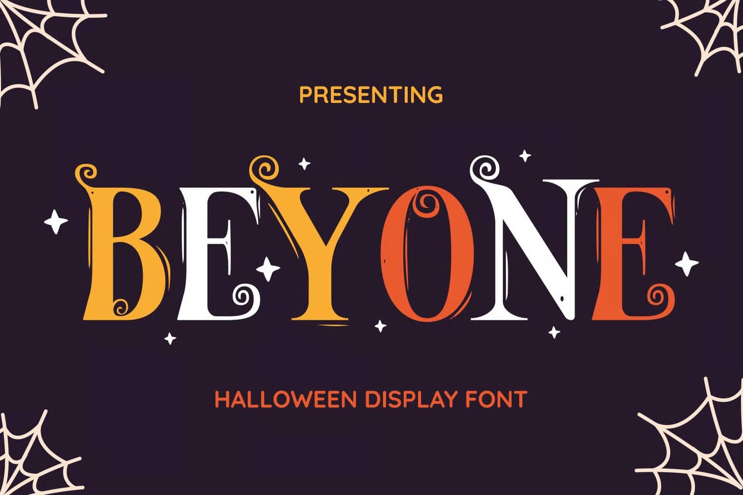 An Halloween display font