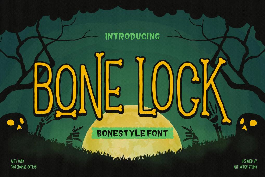 A bonestyle font