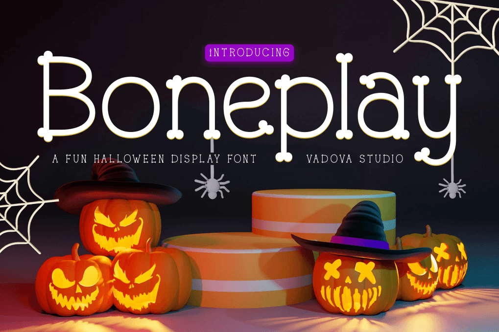 A fun Halloween font