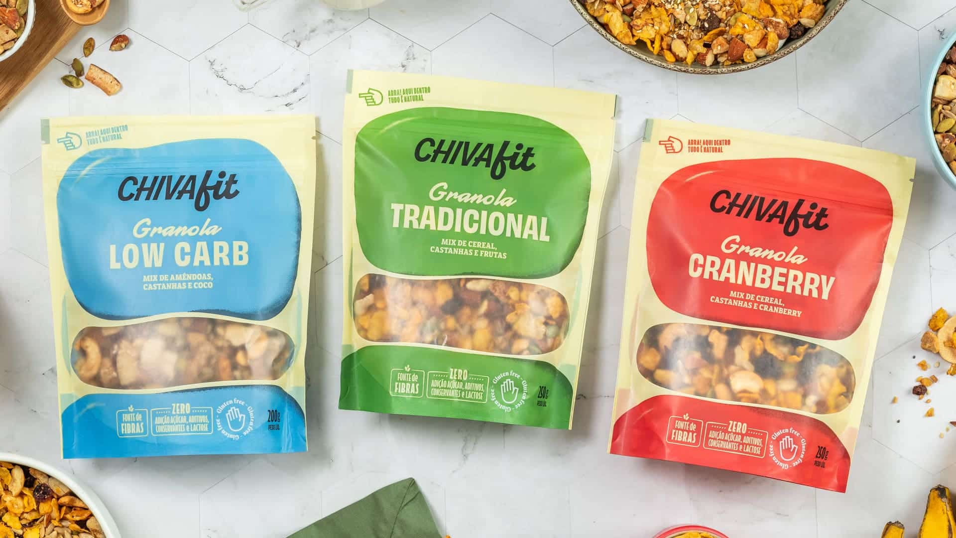 Chiva Fit packaging brand identity