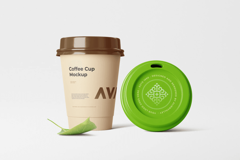 A coffee cup mockup