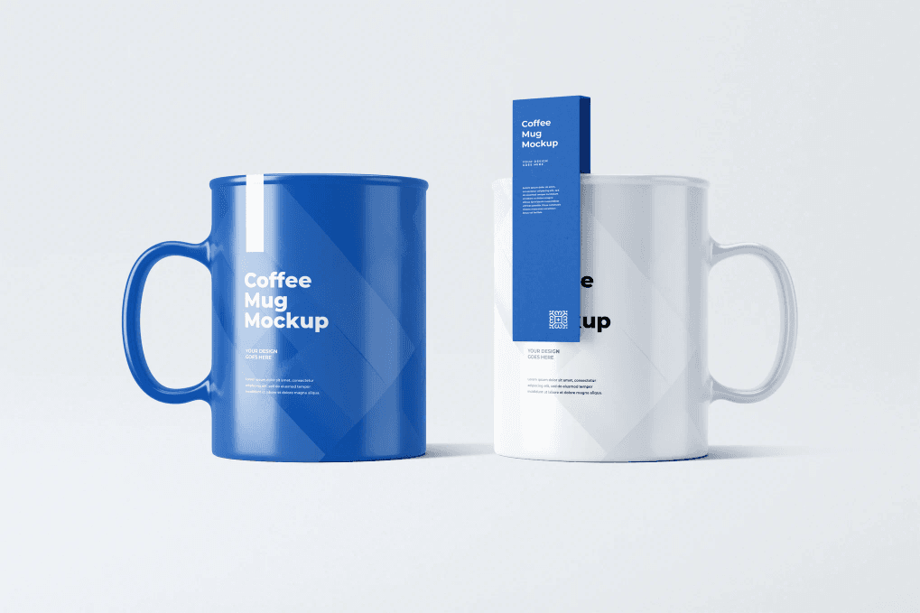 A coffee mug mockup