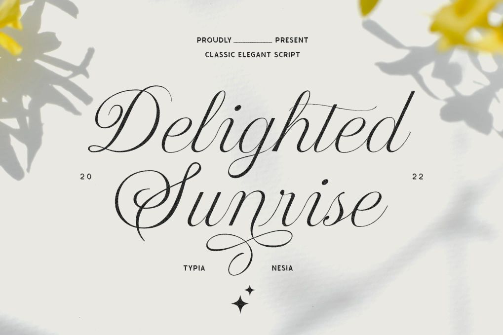 A classic elegant script font