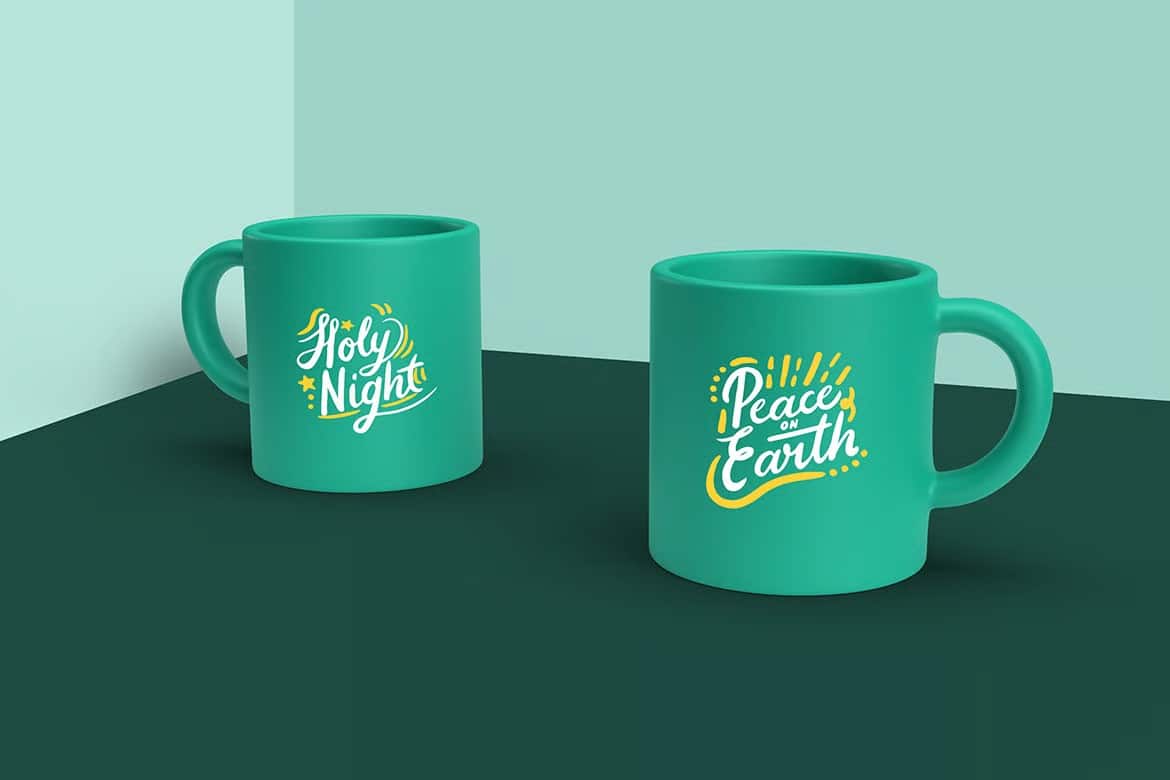 A duo mug mockup