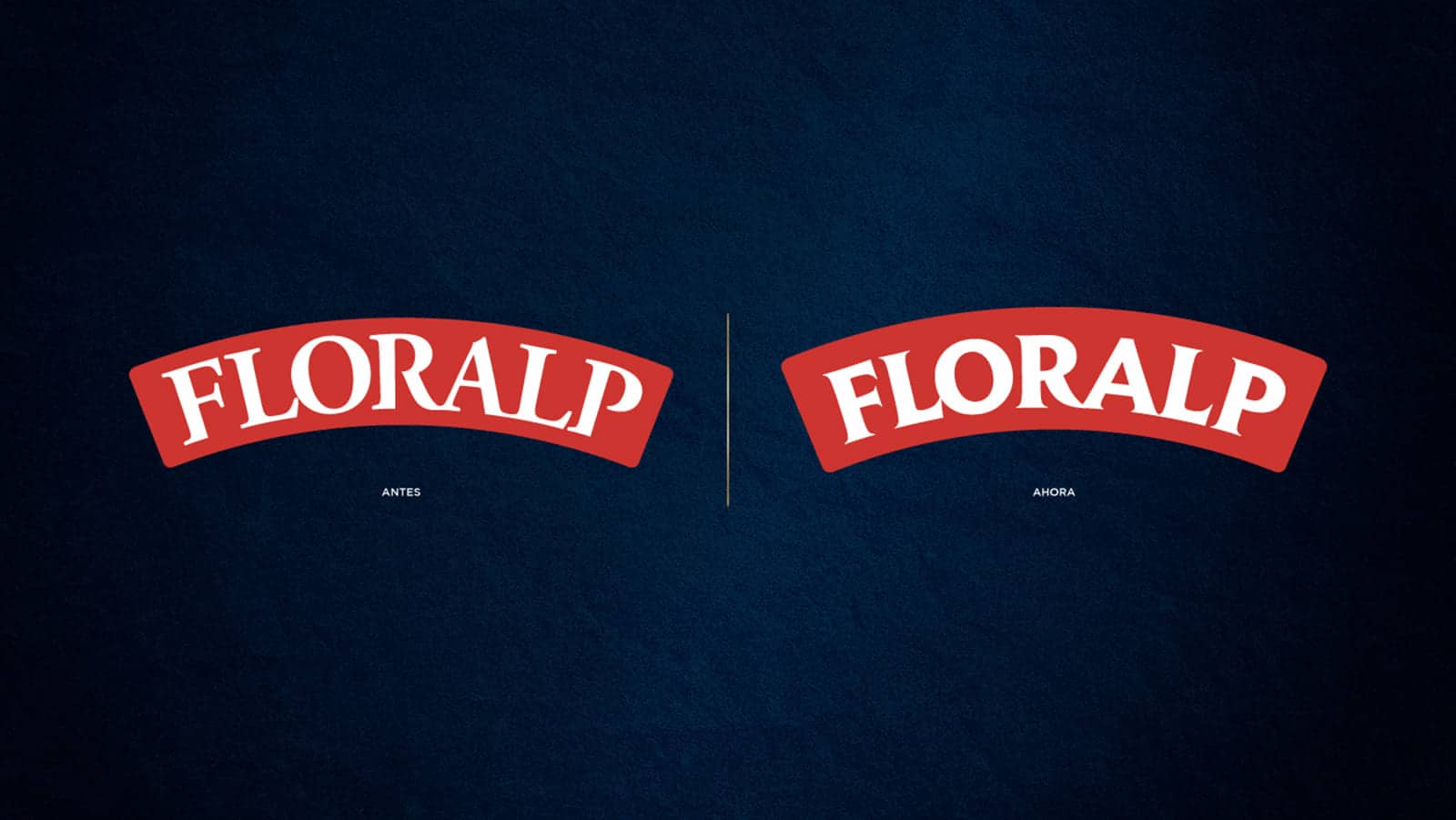 Floralp logo before and after