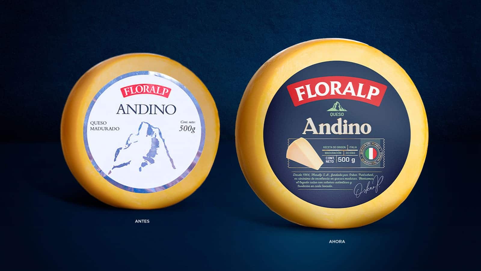 Cheese before and after