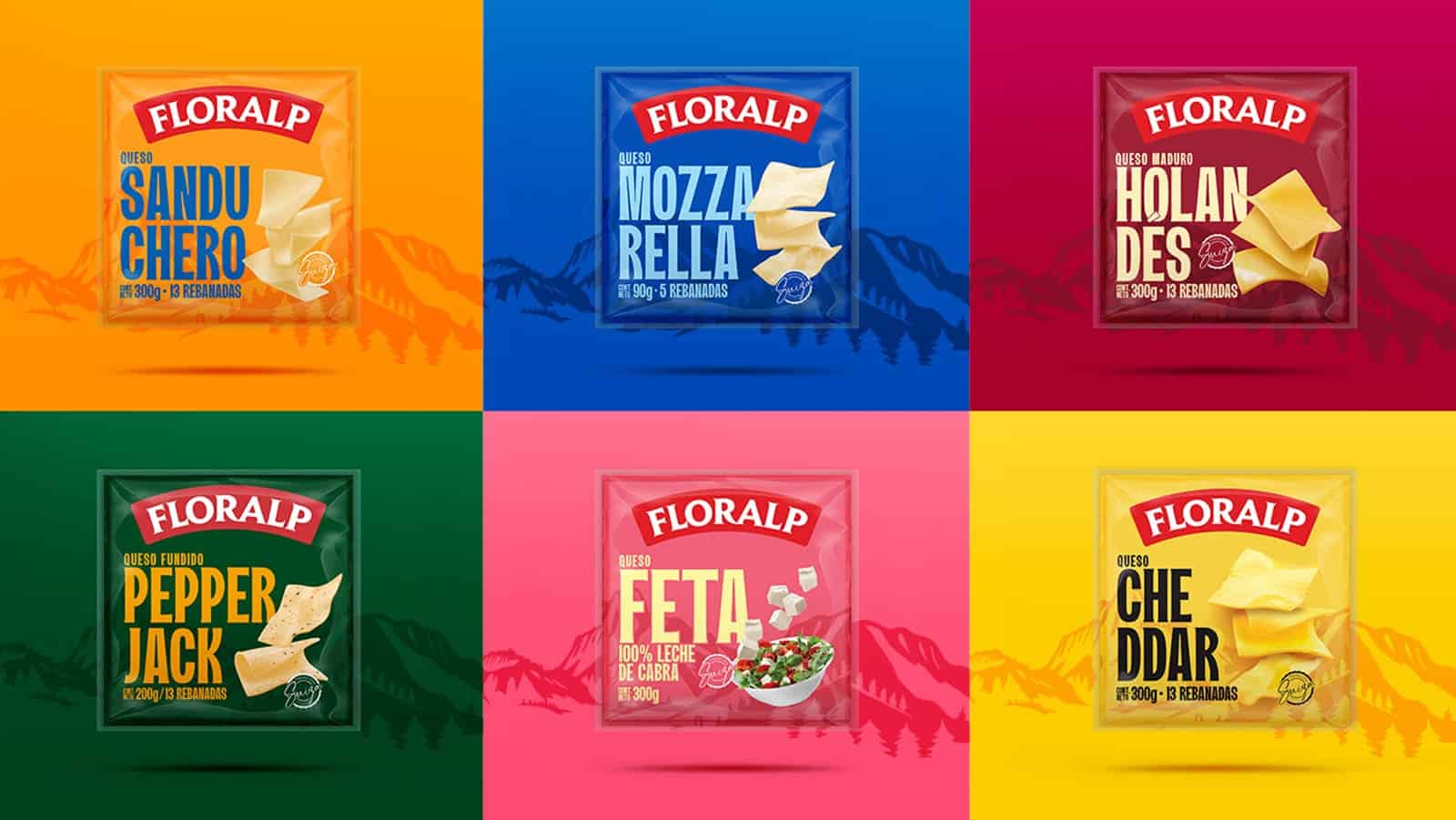 A Floralp cheese in packs