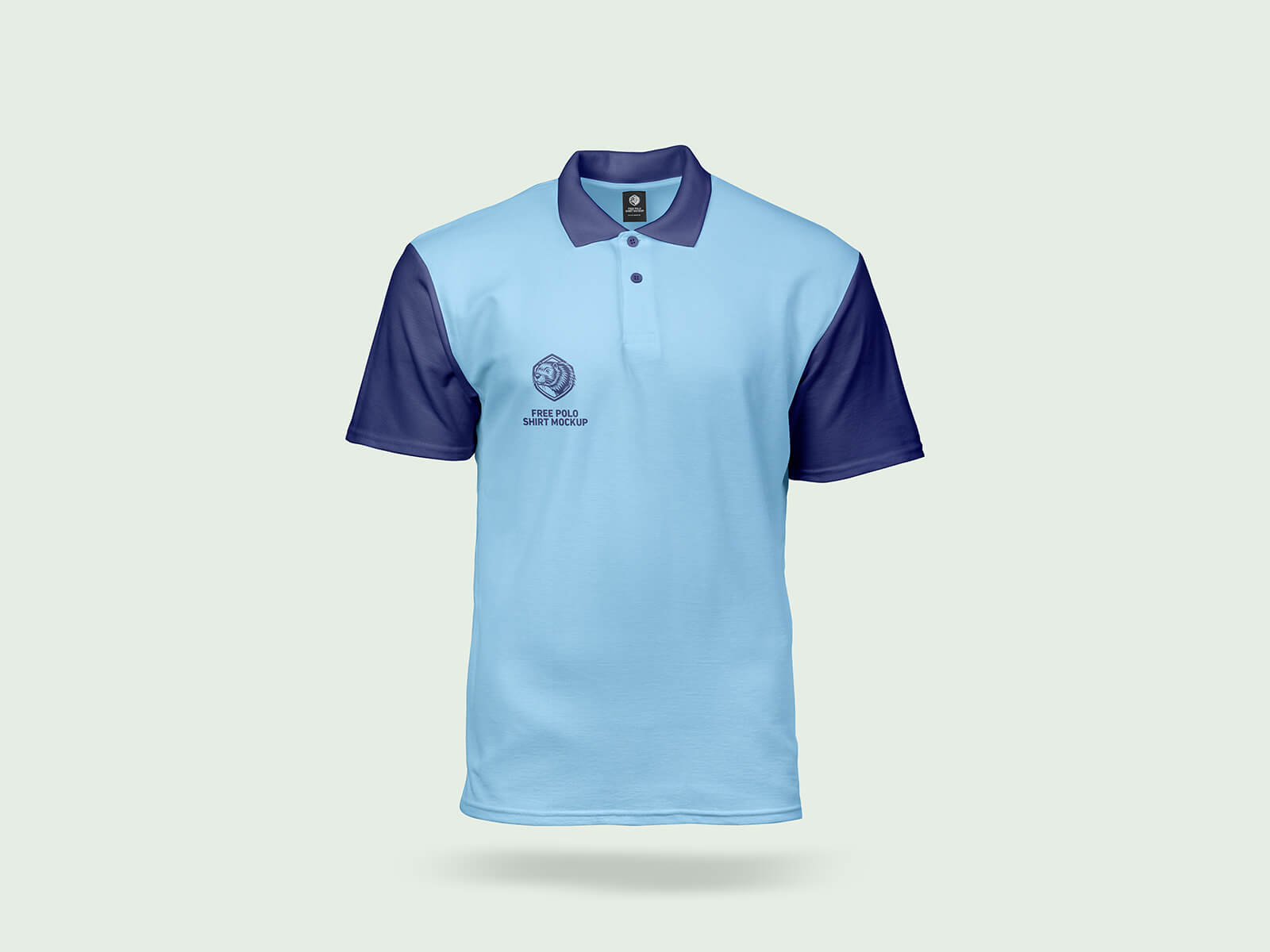 A free polo shirt mockup