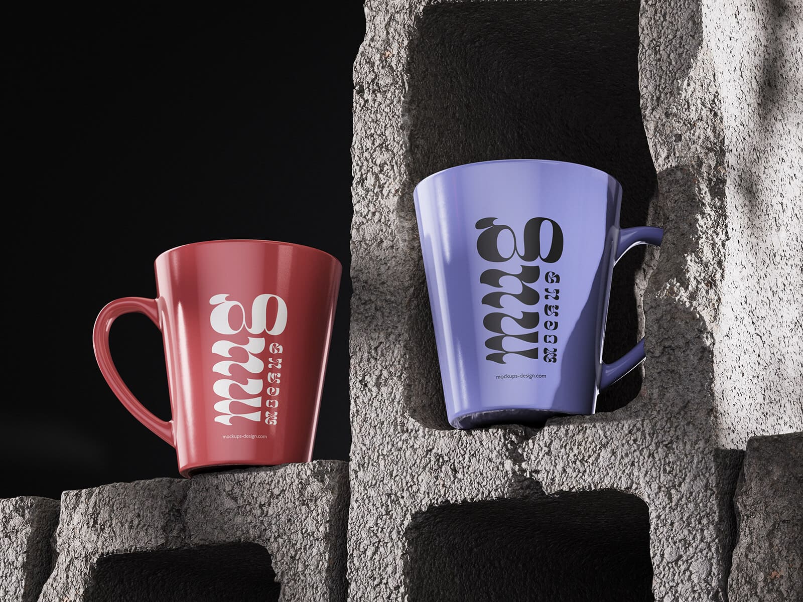 A free melamine tea mug mockup