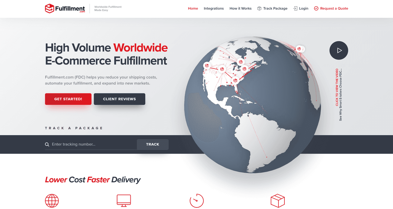 A red gray and white business website layout