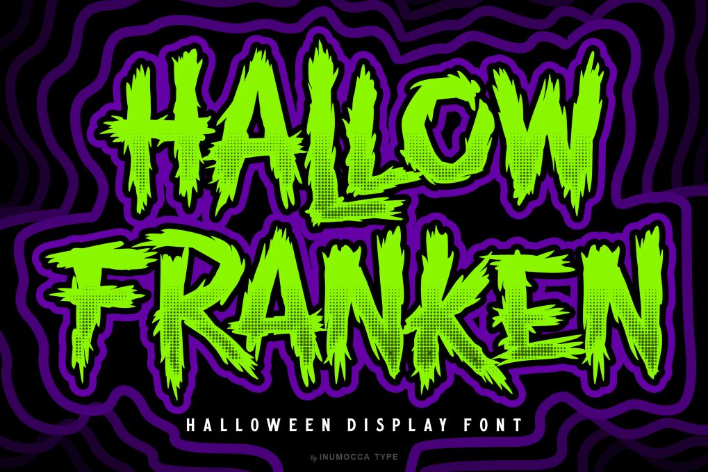 A Halloween display font