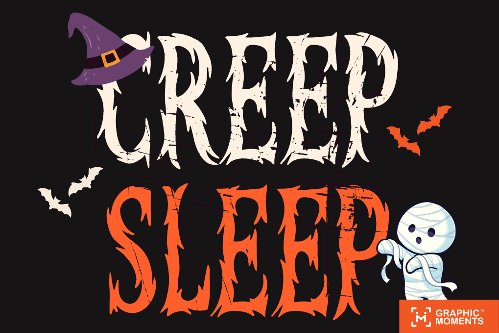 A display Halloween font