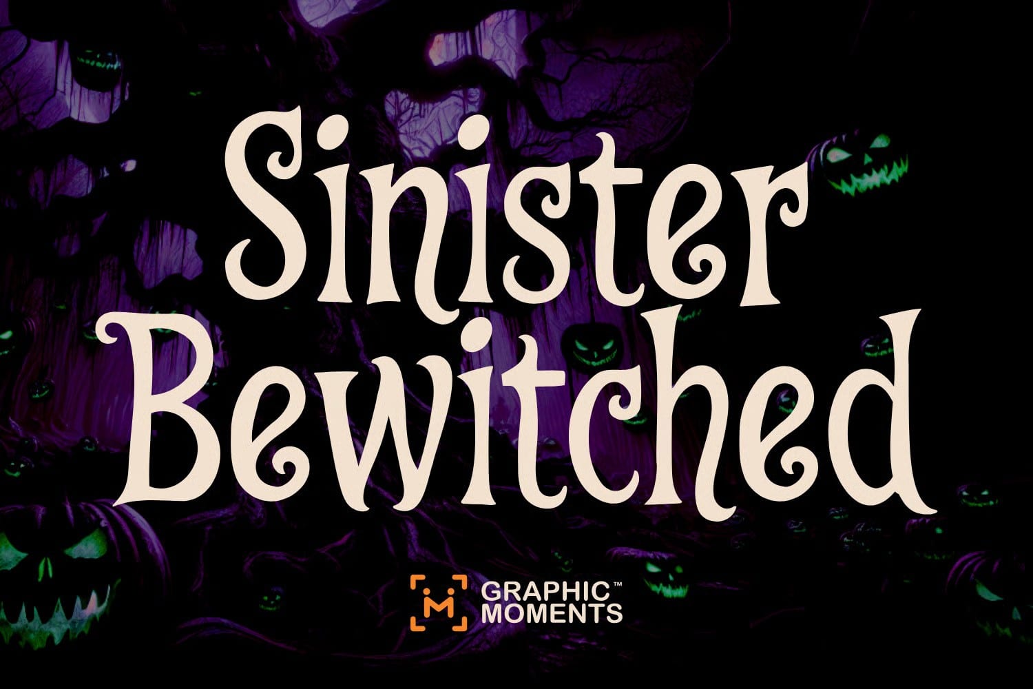 A display Halloween font