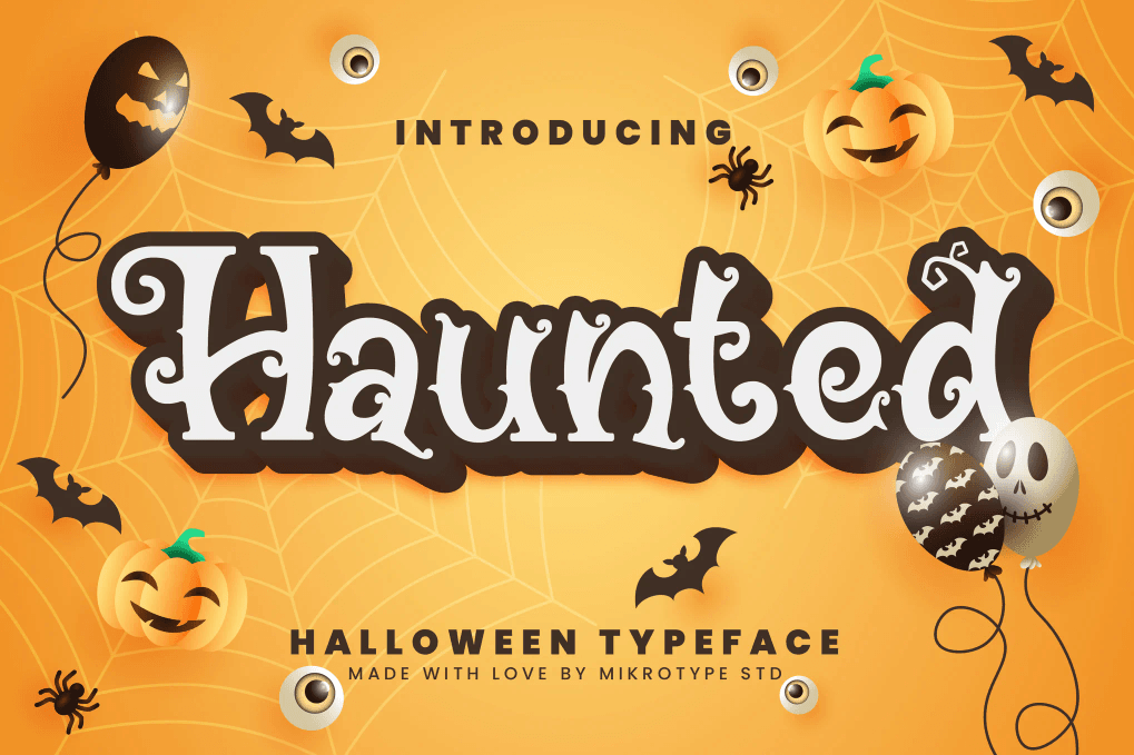 A Halloween display typeface