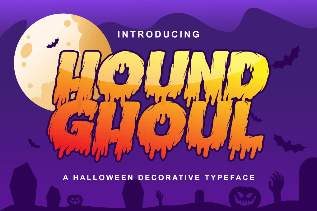 A Halloween decorative typeface