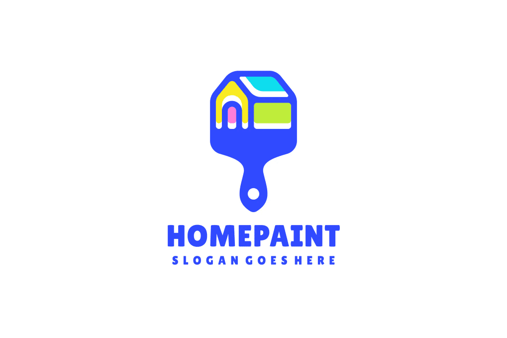 A house paint logo template