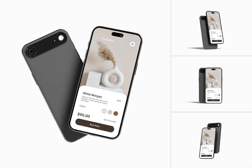 iPhone 17 Air mockup set