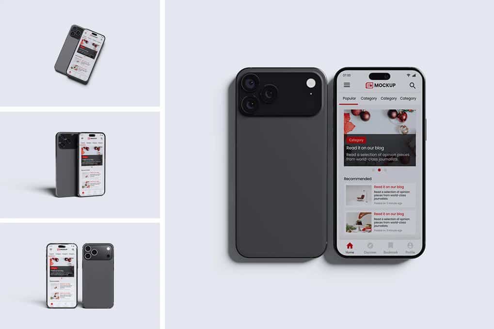 iPhone 17 Pro Max Mockup template