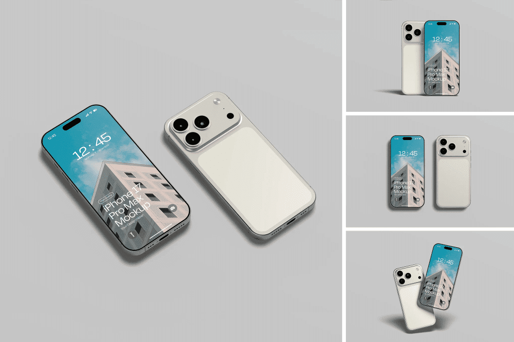 iPhone 17 Pro Max mockup set