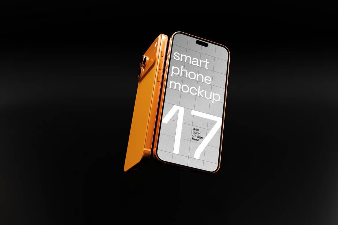An iPhone 17 Pro mockups